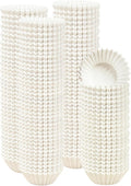 qiqee 600 Count Mini Cupcake Liners White Muffin Liners Food Grade Baking Cups Paper No Smells（Small Size）
