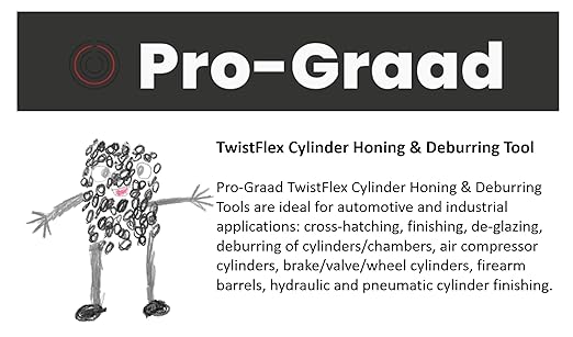 TwistFlex 3-1/4” (83mm) 320 Grit Silicon Carbide Cylinder Hone 77-83mm, Bores 2.99”-3.27” for KX250F 2004-18, YZ250F 2001-18, CRF250R 2004-18, WR250F 2001-09, RMZ250 2004-18, RZR 800 EPS 2011-14