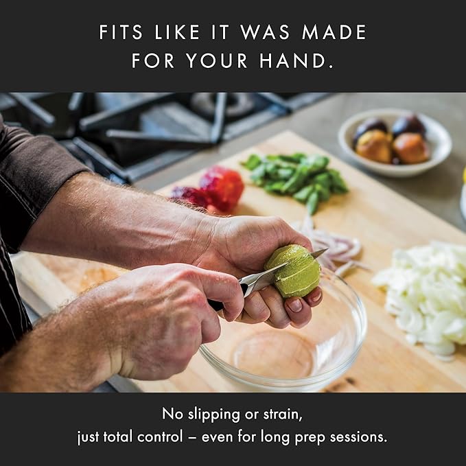 Misen 3.5" Paring Knife – Precision Kitchen Knife - High-Carbon Stainless Steel Blade – Ergonomic Handle for Peeling, Trimming, and Slicing – Lightweight, Versatile Tool for All Culinary Tasks - Black
