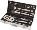 Cuisinart Deluxe Grill Tool Set, 20-Piece Grill Set, BBQ Accessories with Aluminum Case, Stainless Steel Grilling Accessories, BBQ tools, Grilling Gifts for Men, Father’s Day Gifts for Dad Husband