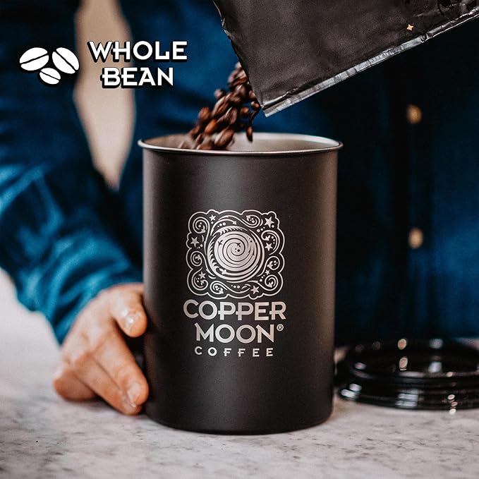 Copper Moon Dark Roast Whole Bean Coffee, Sumatra Blend, 2 Lb (Pack of 2)