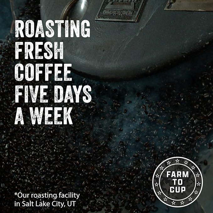 Black Rifle Coffee Company Freedom Fuel, 12oz Bag, Ground Coffee Dark Roast - Roasted Blend Made from Arabica Beans - Colombian & Brazilian Beans - Veteran Founded & American Made