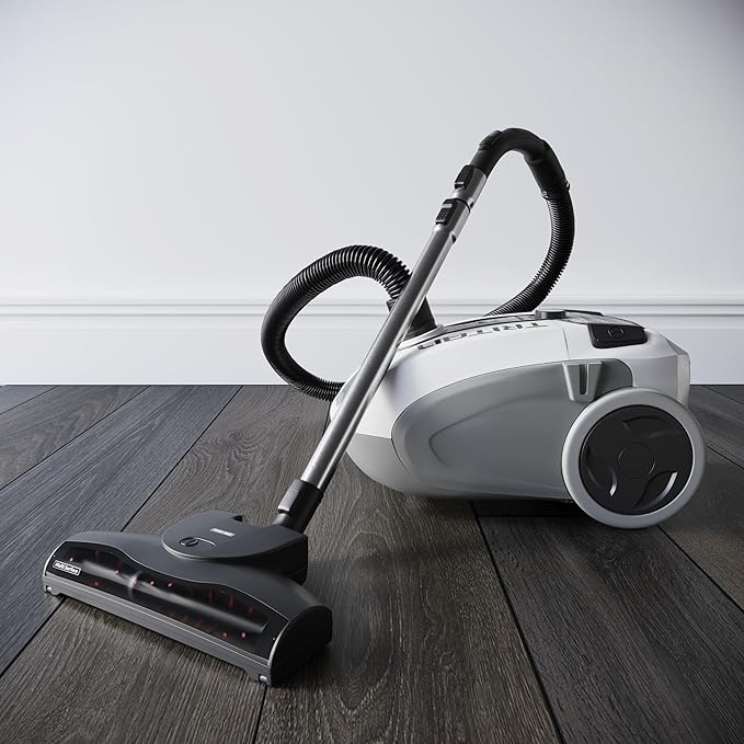 Prolux Tritan Bagged Canister Vacuum Cleaner with Sealed HEPA Filtration, 5-Speed Motor, Best Rated Canister for Pet Hair and Home Cleaning