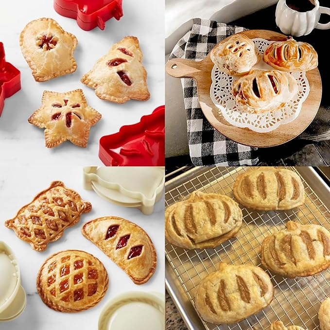 9PCS Mini Hand Pie Molds,Party Potluck Hand Pie Molds for Baking,Fits All Kinds of Festivals and Parties (9PCS-B)