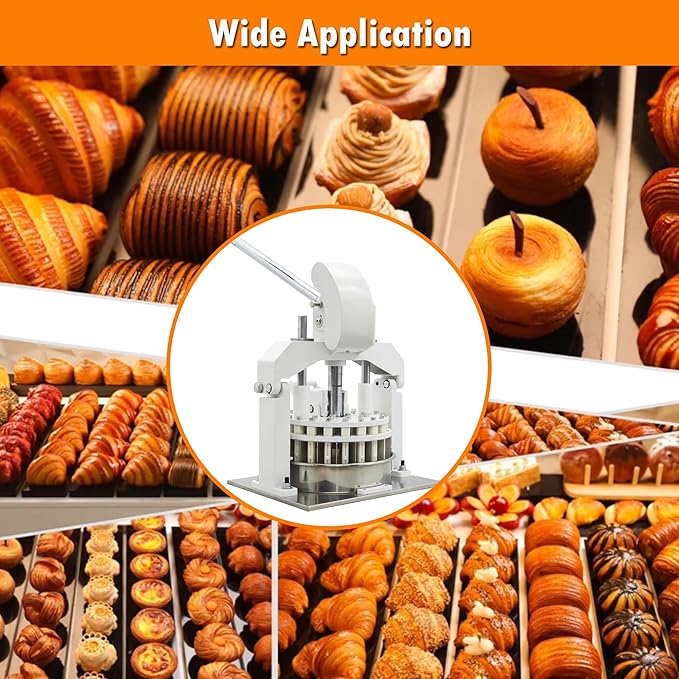 INTSUPERMAI Commercial Dough Divider 18PCS Manual Dough Divider Cutter Desktop Hydraulic Dough DIviding Machine Divider into 2.12oz-11.29oz Dough Ball