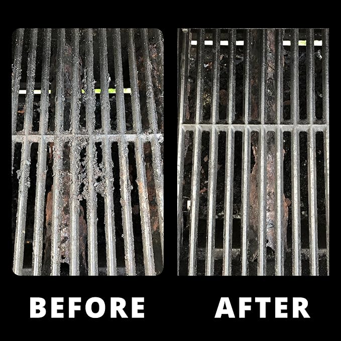 Grill Rescue BBQ Replaceable Scraper Cleaning Head, Bristle Free - Durable and Unique Scraper Tools for Cast Iron or Stainless-Steel Grates, Barbecue Cleaner (Non Scraper Brush)