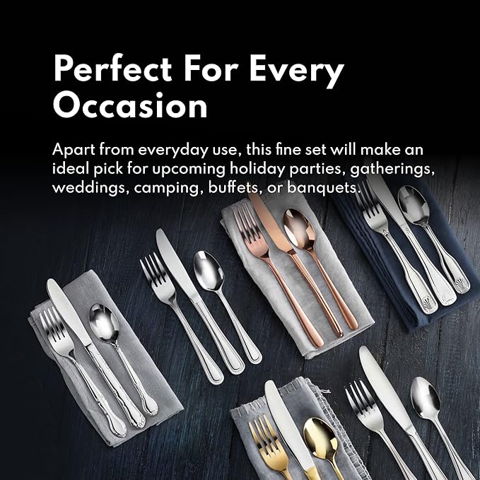 New Star Foodservice 58628 Rose Pattern, 18/0 Stainless Steel, Dinner Knife, 8.5-Inch, Set of 12