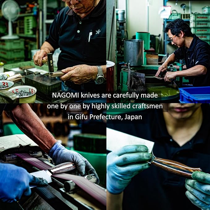 NAGOMI] 6 inch Kitchen Petty Knife, Japanese Kitchen Cooking Utility Knife, Fruit Paring knife for slicing fruit, tender pieces of meat, sandwiches | Stylish Gift Box