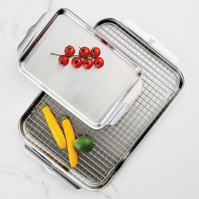 Hestan Provisions OvenBond – 3-Piece Tri-ply Baking Sheet Set – Professional Stainless Steel Bakeware