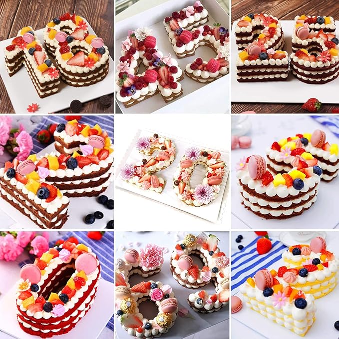 Ducodocu Large Silicone Number Cake Mould 3D Novelty Cake Pan DIY Baking Mold for Birthday Anniversary Number of 7