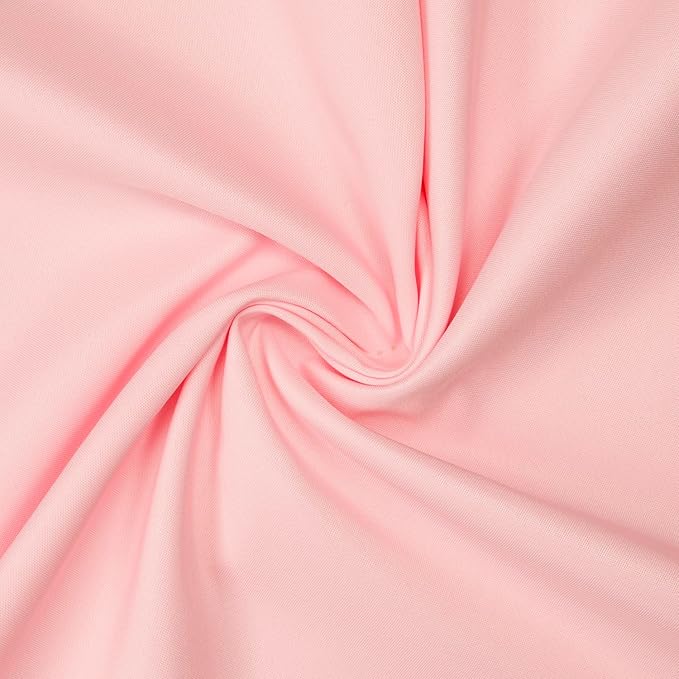 Gee Di Moda Rectangle Tablecloth - 60 x 102 Inch Pink Table Cloth for 6 Foot Rectangle Table - Heavy Duty Washable Fabric - for 6 Ft Buffet Table, Holiday Party, Dinner, Wedding & Baby Shower