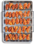 Nordic Ware Extra Large Oven Crisping Baking Tray, with Rack, Silver