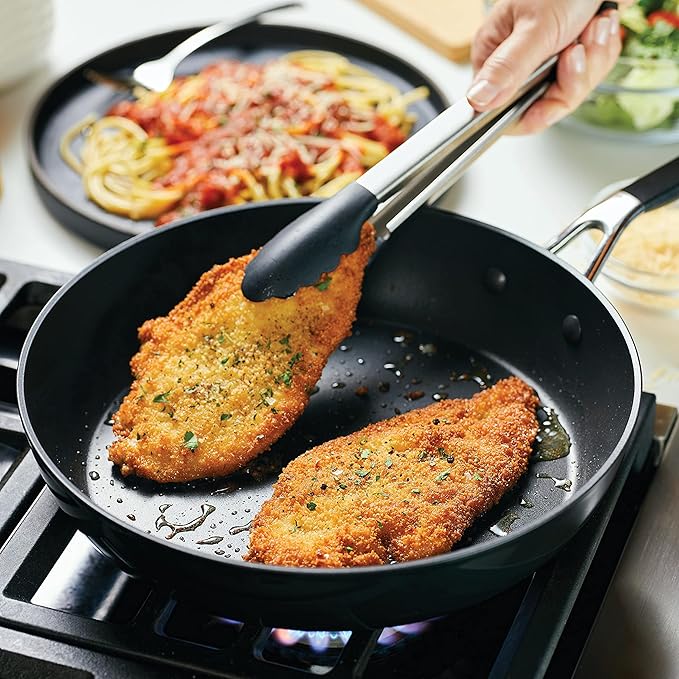 KitchenAid 84802 Hard Anodized Nonstick Frying Pan/Skillet, 12.25 Inch - Onyx Black