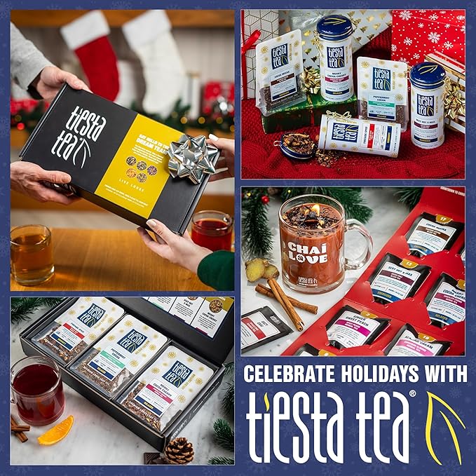 Tiesta Tea - Lean Green Machine Cold Brew, Loose Leaf, Light Citrus Green Tea, Medium Caffeinated Blend, Cold Brew Packets, Makes 64 oz Per Bag (Pack of 10)