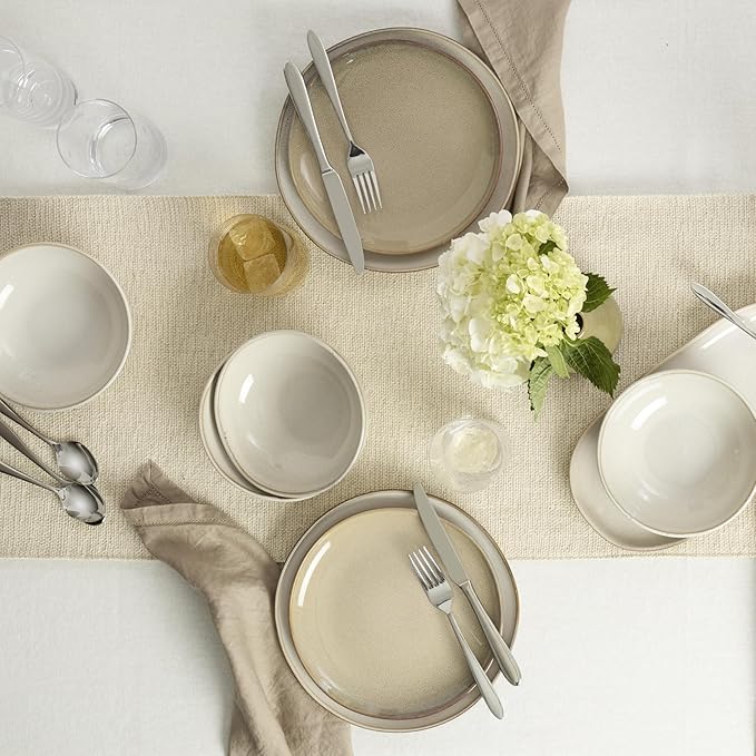 Oneida H037045Awwm Mooncrest 45 Piece Everyday Flatware Set, Service For 8