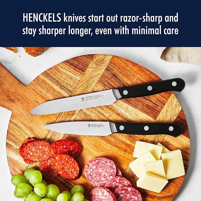 Henckels Solution 20-pc Self-Sharpening Knife Block Set - Black