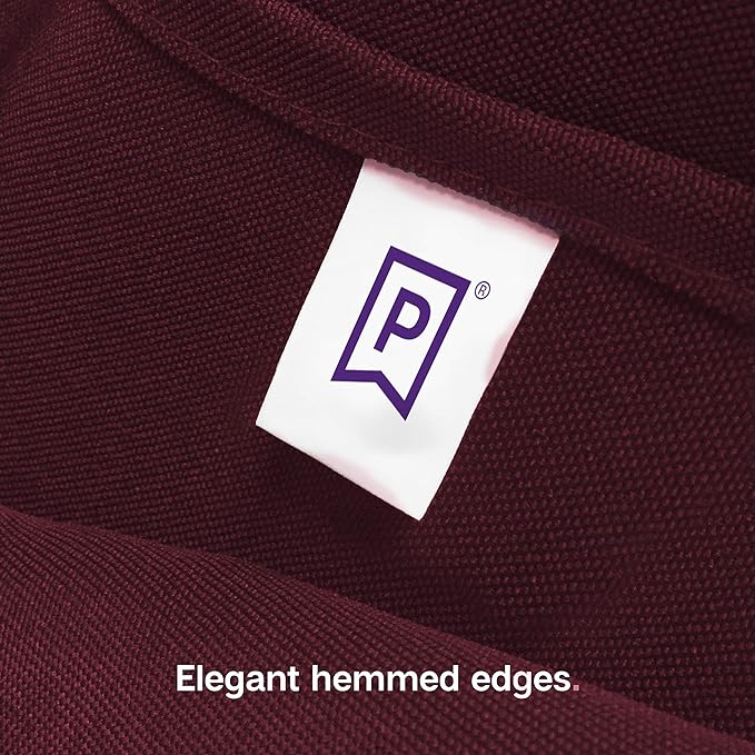 Gee Di Moda Rectangle Tablecloth - 60 x 126 Inch Burgundy Table Cloth for 8 Foot Rectangle Table - Heavy Duty Washable Fabric - for 8 Ft Buffet Table, Holiday Party, Dinner, Wedding & Baby Shower