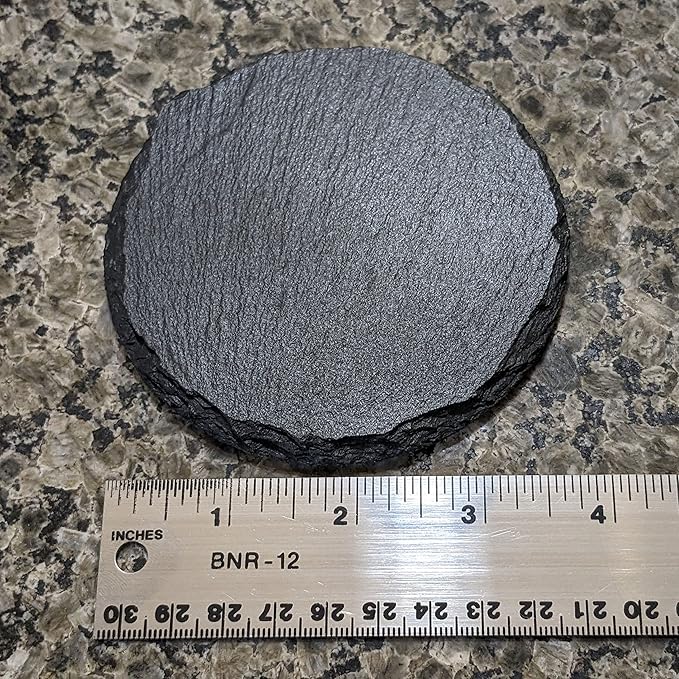 Ride The Fire: Flaming Chopper Motorcycle Coasters - Round Slate - Set of 4